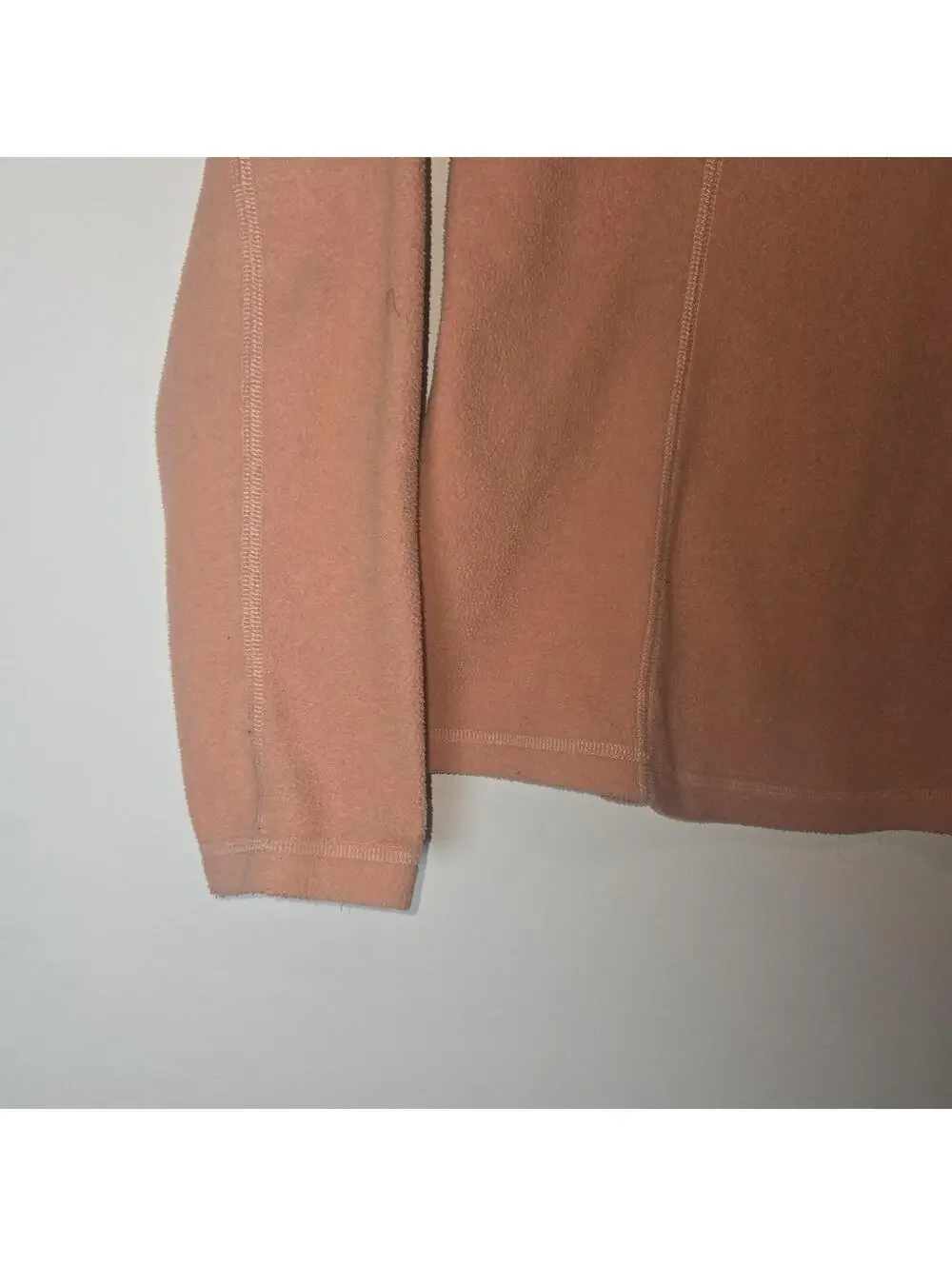 The North Face Coral Peach Lightweight Fleece 1/4 Zip Pullover Women Jacket S/P - Picture 5 of 12